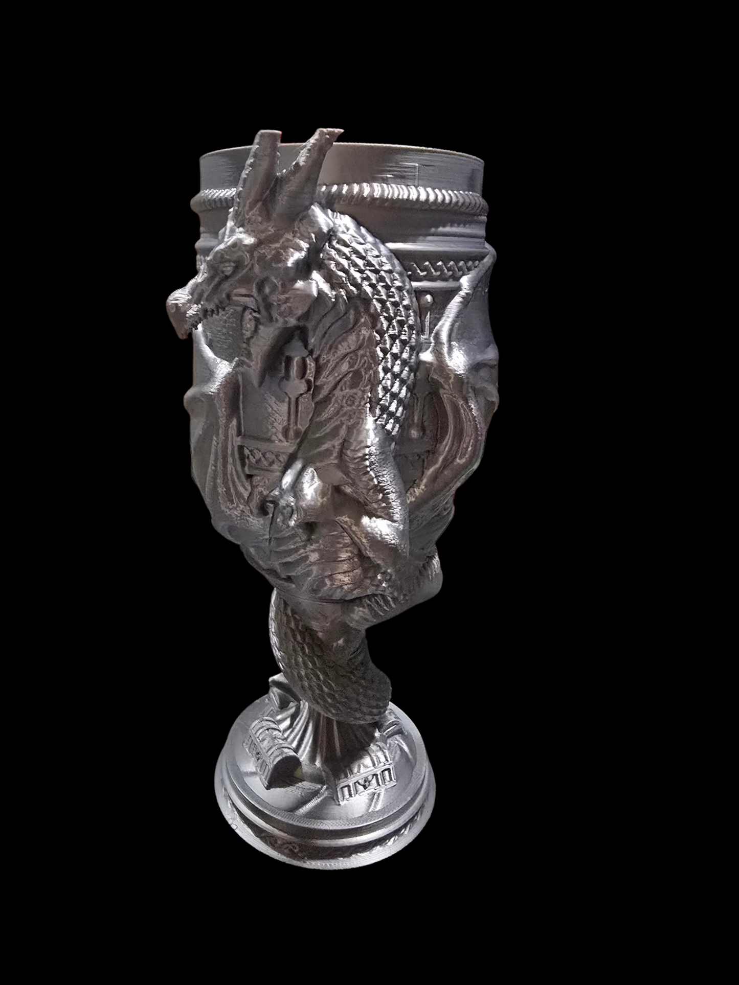 Dragon Chalice - Drink Holder - Silver - LG