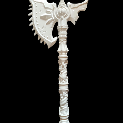 Prince of Heresy Battle Axe - Cosplay Prop - White - LG