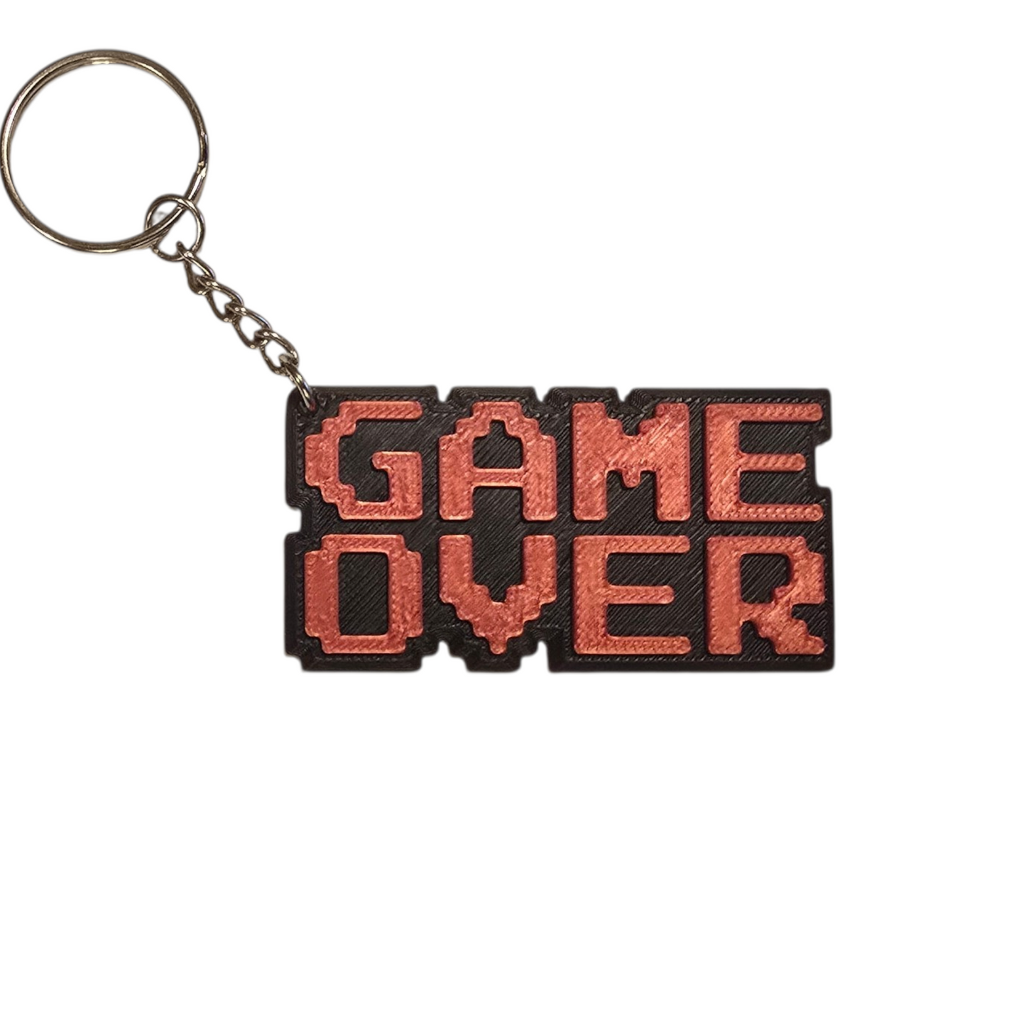 Game Over - Keychain - Red & Black - SM