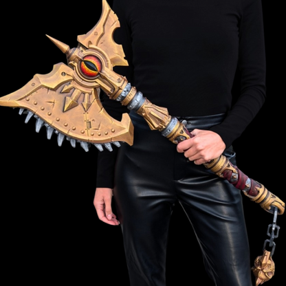Prince of Heresy Battle Axe - Cosplay Prop - White - LG